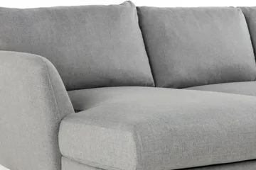 Trend 4-seters Høyrevendt U-formet Sofa med Divan og Sjeselong i Stoff - Grå - Møbler - Sofaer - U-sofa