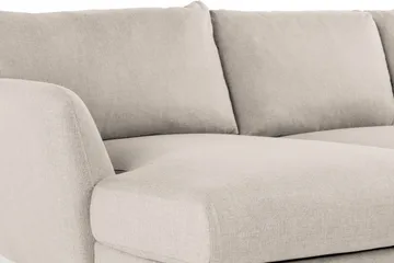 Trend 4-seters Venstrevendt U-formet Sofa med Divan og Sjeselong i Stoff - Beige - Møbler - Sofaer - U-sofa