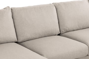 Trend 4-seters Venstrevendt U-formet Sofa med Divan og Sjeselong i Stoff - Beige - Møbler - Sofaer - U-sofa