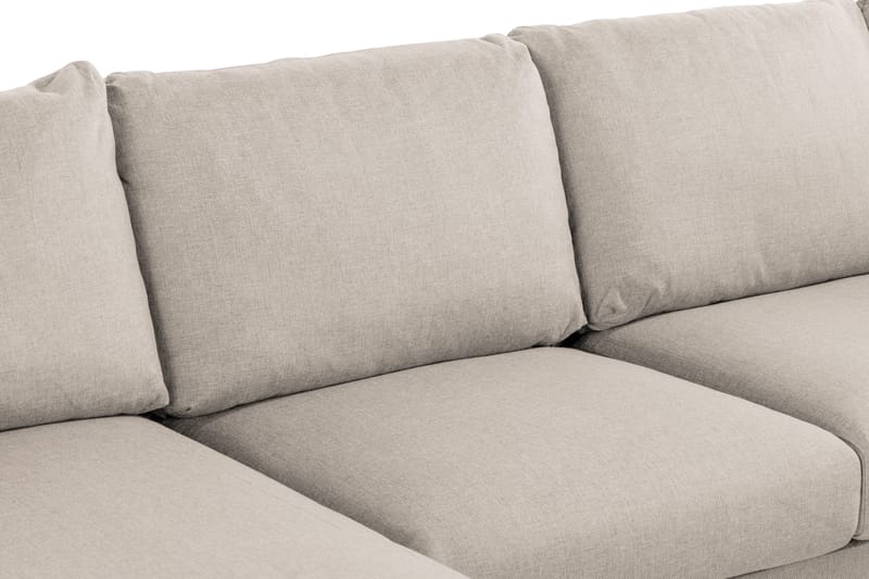 Trend 4-seters Venstrevendt U-formet Sofa med Divan og Sjeselong i Stoff - Beige - Møbler - Sofaer - U-sofa