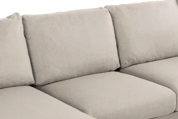 Trend 4-seters Venstrevendt U-formet Sofa med Divan og Sjeselong i Stoff - Beige - Møbler - Sofaer - U-sofa