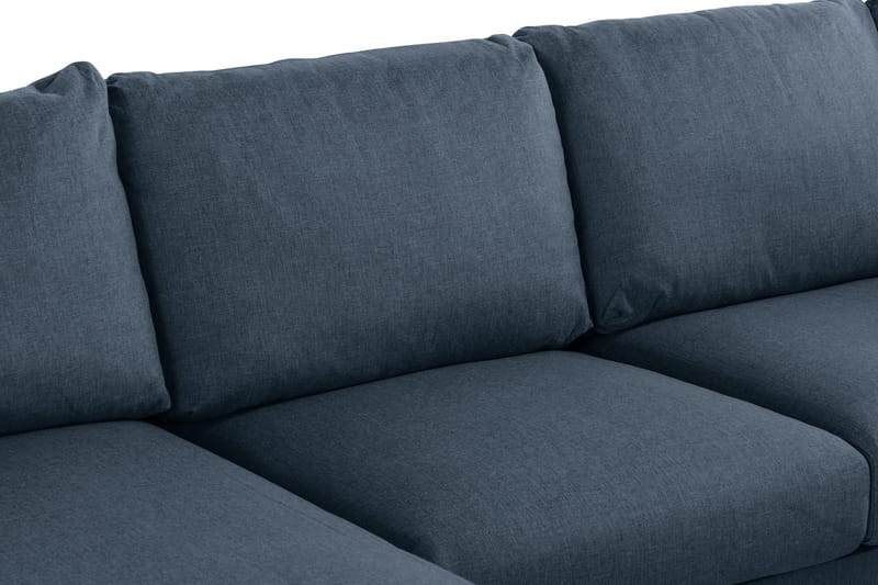 Trend 4-seters Venstrevendt U-formet Sofa med Divan og Sjeselong i Stoff - Blå - Møbler - Sofaer - U-sofa