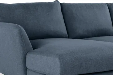 Trend 4-seters Venstrevendt U-formet Sofa med Divan og Sjeselong i Stoff - Blå - Møbler - Sofaer - U-sofa