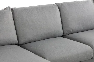 Trend 4-seters Venstrevendt U-formet Sofa med Divan og Sjeselong i Stoff - Grå - Møbler - Sofaer - U-sofa