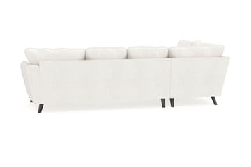 Trend Lyx 4-seters Høyrevendt U-formet Sofa med Divan og Sjeselong i Bouclé - Hvit - Møbler - Sofaer - U-sofa
