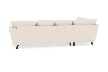 Trend Lyx 4-seters Høyrevendt U-formet Sofa med Divan og Sjeselong i Manchester - Beige - Møbler - Sofaer - U-sofa