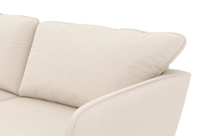 Trend Lyx 4-seters Høyrevendt U-formet Sofa med Divan og Sjeselong i Manchester - Beige - Møbler - Sofaer - U-sofa