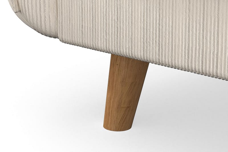 Trend Lyx 4-seters Høyrevendt U-formet Sofa med Divan og Sjeselong i Manchester - Beige - Møbler - Sofaer - U-sofa
