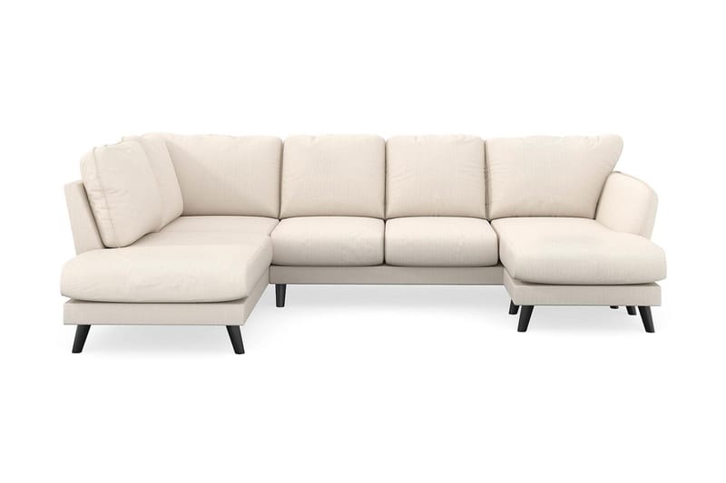 Trend Lyx 4-seters Høyrevendt U-formet Sofa med Divan og Sjeselong i Manchester, Beige