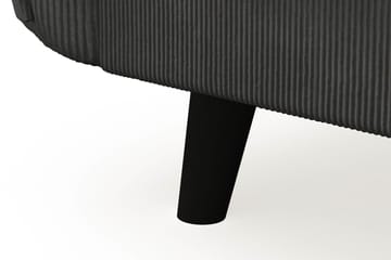 Trend Lyx 4-seters Høyrevendt U-formet Sofa med Divan og Sjeselong i Manchester - Mørk grå - Møbler - Sofaer - U-sofa