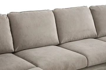 Trend Lyx 4-seters Høyrevendt U-formet Sofa med Divan og Sjeselong i Stoff - Beige - Møbler - Sofaer - U-sofa