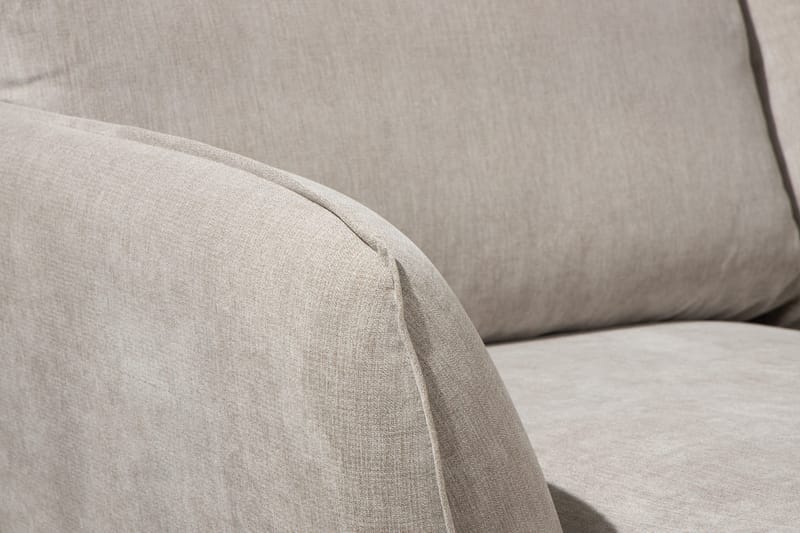 Trend Lyx 4-seters Høyrevendt U-formet Sofa med Divan og Sjeselong i Stoff - Beige - Møbler - Sofaer - U-sofa