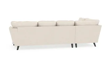 Trend Lyx 4-seters Høyrevendt U-formet Sofa med Divan og Sjeselong i Stoff - Beige - Møbler - Sofaer - U-sofa