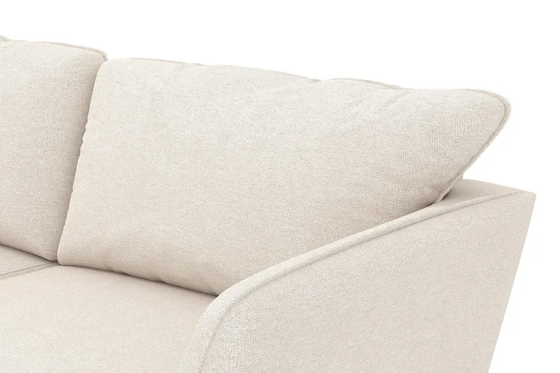Trend Lyx 4-seters Høyrevendt U-formet Sofa med Divan og Sjeselong i Stoff - Beige - Møbler - Sofaer - U-sofa