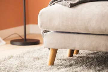 Trend Lyx 4-seters Høyrevendt U-formet Sofa med Divan og Sjeselong i Stoff - Beige - Møbler - Sofaer - U-sofa