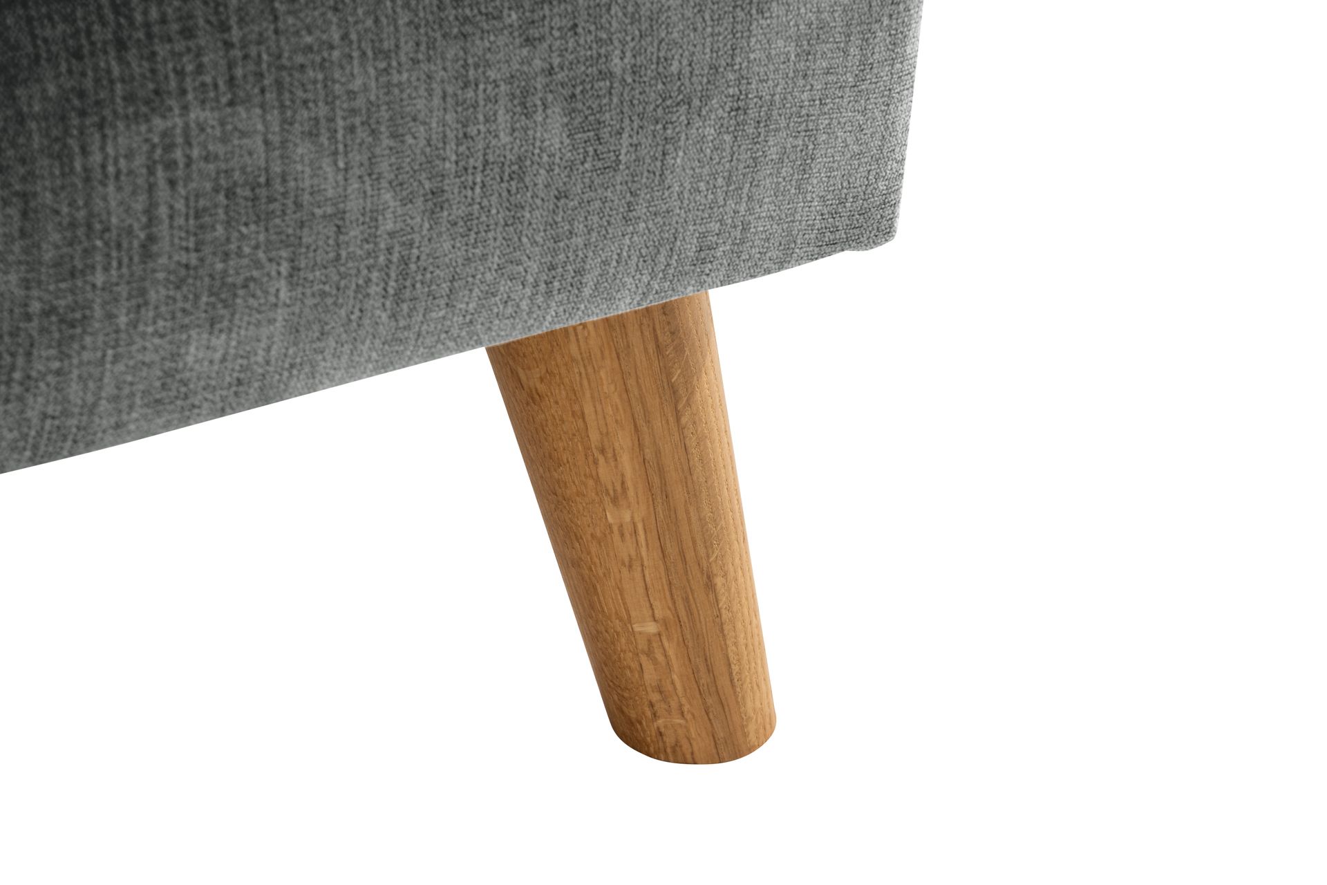 Trend Lyx 4-seters Høyrevendt U-formet Sofa med Divan og Sjeselong i Stoff - Grå - Møbler - Sofaer - U-sofa