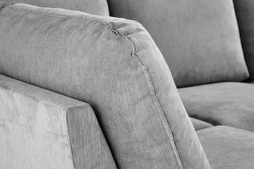 Trend Lyx 4-seters Høyrevendt U-formet Sofa med Divan og Sjeselong i Stoff - Grå - Møbler - Sofaer - U-sofa