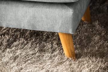 Trend Lyx 4-seters Høyrevendt U-formet Sofa med Divan og Sjeselong i Stoff - Grå - Møbler - Sofaer - U-sofa