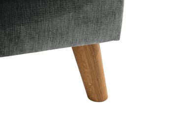 Trend Lyx 4-seters Høyrevendt U-formet Sofa med Divan og Sjeselong i Stoff - Grå - Møbler - Sofaer - U-sofa