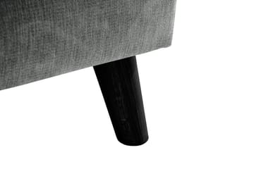 Trend Lyx 4-seters Høyrevendt U-formet Sofa med Divan og Sjeselong i Stoff - Grå - Møbler - Sofaer - U-sofa