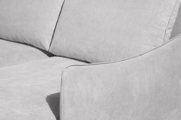 Trend Lyx 4-seters Høyrevendt U-formet Sofa med Divan og Sjeselong i Stoff - Lys grå - Møbler - Sofaer - U-sofa