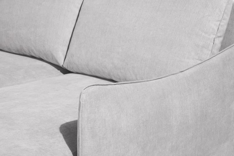 Trend Lyx 4-seters Høyrevendt U-formet Sofa med Divan og Sjeselong i Stoff - Lys grå - Møbler - Sofaer - U-sofa