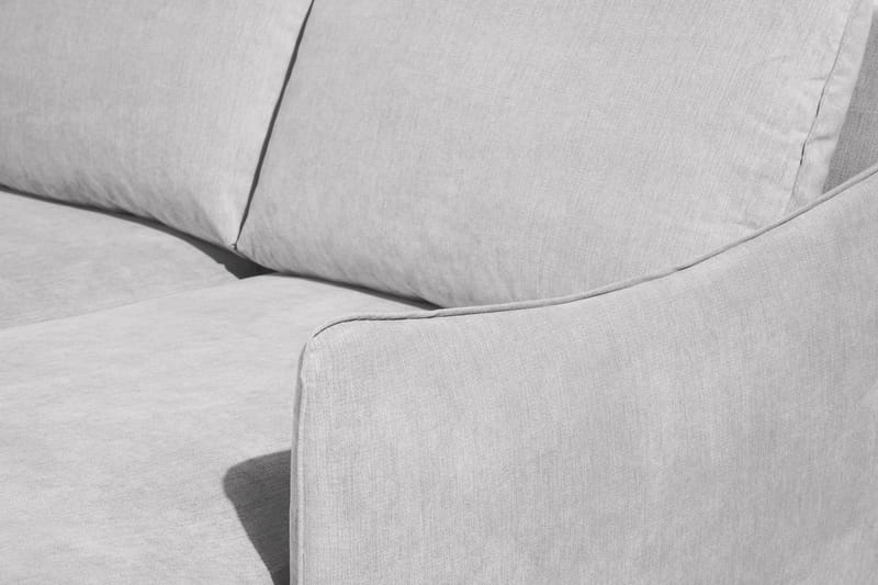 Trend Lyx 4-seters Høyrevendt U-formet Sofa med Divan og Sjeselong i Stoff - Lys grå - Møbler - Sofaer - U-sofa