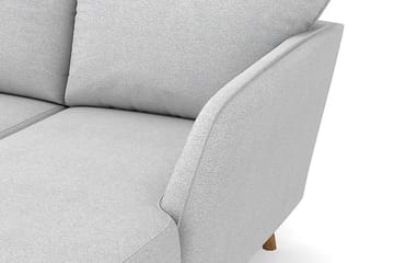 Trend Lyx 4-seters Høyrevendt U-formet Sofa med Divan og Sjeselong i Stoff - Lys grå - Møbler - Sofaer - U-sofa