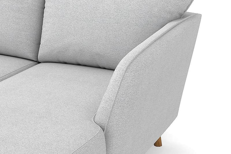 Trend Lyx 4-seters Høyrevendt U-formet Sofa med Divan og Sjeselong i Stoff - Lys grå - Møbler - Sofaer - U-sofa