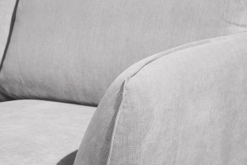 Trend Lyx 4-seters Høyrevendt U-formet Sofa med Divan og Sjeselong i Stoff - Lys grå - Møbler - Sofaer - U-sofa