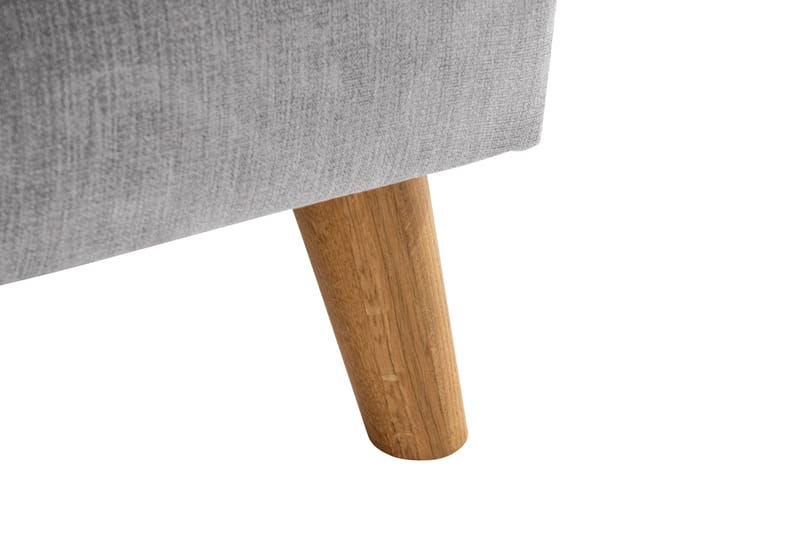 Trend Lyx 4-seters Høyrevendt U-formet Sofa med Divan og Sjeselong i Stoff - Lys grå - Møbler - Sofaer - U-sofa