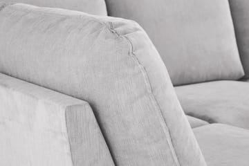 Trend Lyx 4-seters Høyrevendt U-formet Sofa med Divan og Sjeselong i Stoff - Lys grå - Møbler - Sofaer - U-sofa