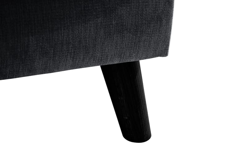 Trend Lyx 4-seters Høyrevendt U-formet Sofa med Divan og Sjeselong i Stoff - Mørk grå - Møbler - Sofaer - U-sofa