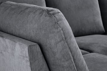 Trend Lyx 4-seters Høyrevendt U-formet Sofa med Divan og Sjeselong i Stoff - Mørk grå - Møbler - Sofaer - U-sofa