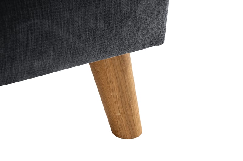 Trend Lyx 4-seters Høyrevendt U-formet Sofa med Divan og Sjeselong i Stoff - Mørk grå - Møbler - Sofaer - U-sofa