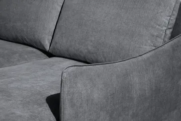 Trend Lyx 4-seters Høyrevendt U-formet Sofa med Divan og Sjeselong i Stoff - Mørk grå - Møbler - Sofaer - U-sofa
