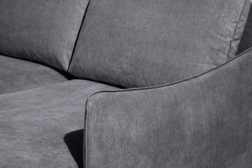 Trend Lyx 4-seters Høyrevendt U-formet Sofa med Divan og Sjeselong i Stoff - Mørk grå - Møbler - Sofaer - U-sofa