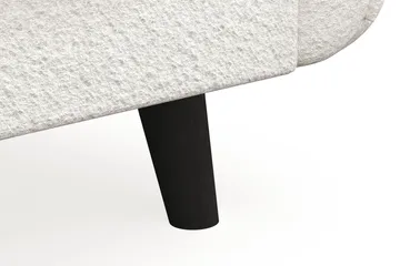 Trend Lyx 4-seters Venstrevendt U-formet Sofa med Divan og Sjeselong i Bouclé - Hvit - Møbler - Sofaer - U-sofa