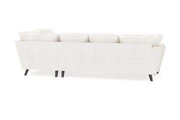 Trend Lyx 4-seters Venstrevendt U-formet Sofa med Divan og Sjeselong i Bouclé - Hvit - Møbler - Sofaer - U-sofa