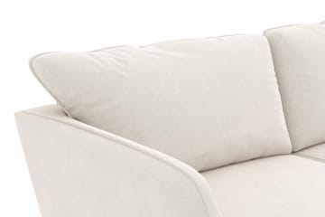 Trend Lyx 4-seters Venstrevendt U-formet Sofa med Divan og Sjeselong i Fløyel - Kremhvit - Møbler - Sofaer - U-sofa