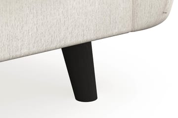 Trend Lyx 4-seters Venstrevendt U-formet Sofa med Divan og Sjeselong i Fløyel - Kremhvit - Møbler - Sofaer - U-sofa