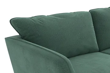 Trend Lyx 4-seters Venstrevendt U-formet Sofa med Divan og Sjeselong i Fløyel - Mørkegrønn - Møbler - Sofaer - U-sofa