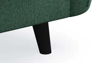 Trend Lyx 4-seters Venstrevendt U-formet Sofa med Divan og Sjeselong i Fløyel - Mørkegrønn - M øbler - Sofaer - U-sofa