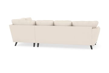 Trend Lyx 4-seters Venstrevendt U-formet Sofa med Divan og Sjeselong i Manchester - Beige - Møbler - Sofaer - U-sofa