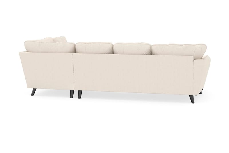 Trend Lyx 4-seters Venstrevendt U-formet Sofa med Divan og Sjeselong i Manchester - Beige - Møbler - Sofaer - U-sofa