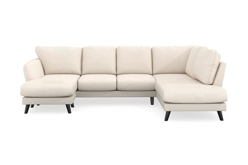 Trend Lyx 4-seters Venstrevendt U-formet Sofa med Divan og Sjeselong i Manchester, Beige