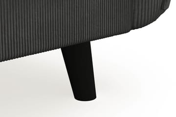 Trend Lyx 4-seters Venstrevendt U-formet Sofa med Divan og Sjeselong i Manchester - Mørk grå - Møbler - Sofaer - U-sofa