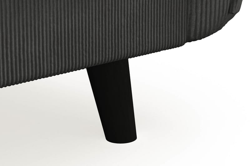 Trend Lyx 4-seters Venstrevendt U-formet Sofa med Divan og Sjeselong i Manchester - Mørk grå - Møbler - Sofaer - U-sofa