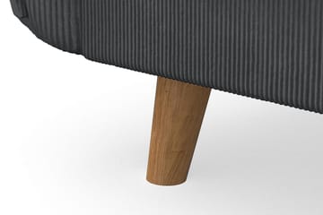 Trend Lyx 4-seters Venstrevendt U-formet Sofa med Divan og Sjeselong i Manchester - Mørk grå - Møbler - Sofaer - U-sofa