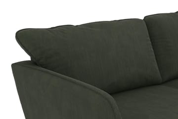 Trend Lyx 4-seters Venstrevendt U-formet Sofa med Divan og Sjeselong i Manchester - Mørkegrønn - Møbler - Sofaer - U-sofa